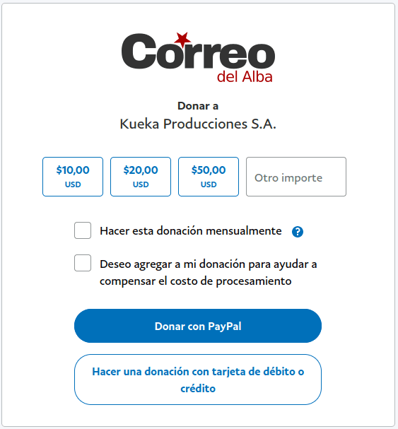 Donar usando Paypal