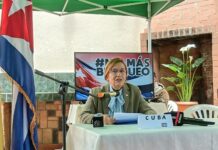 Embajadora Pérez Montoya se reúne con periodistas para denunciar la “política intimidatoria” de los Estados Unidos hacia Cuba